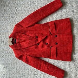 Karl Lagerfeld Vibrant Red Double-Breasted Blazer